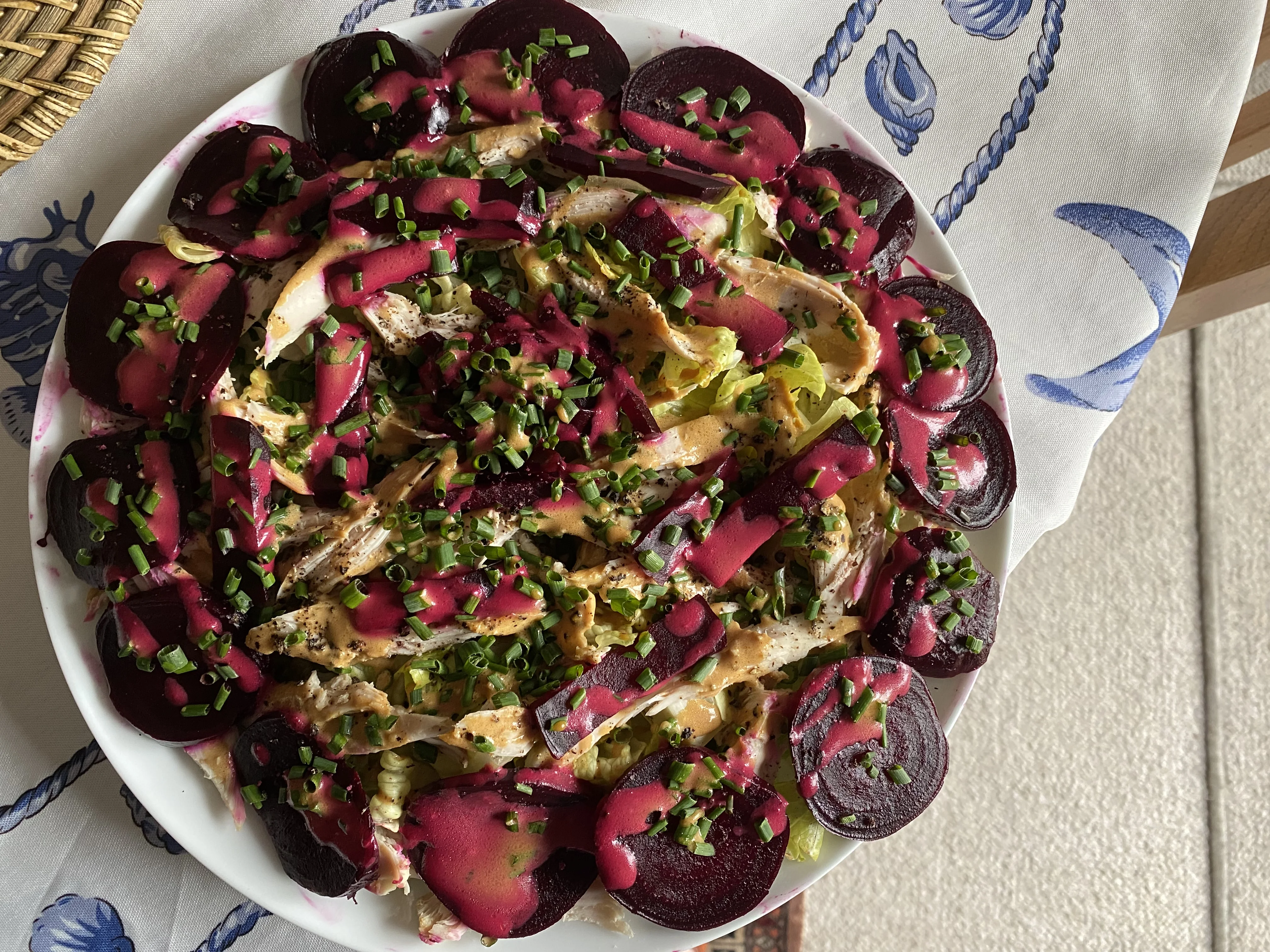 Salada de Beterraba e Frango