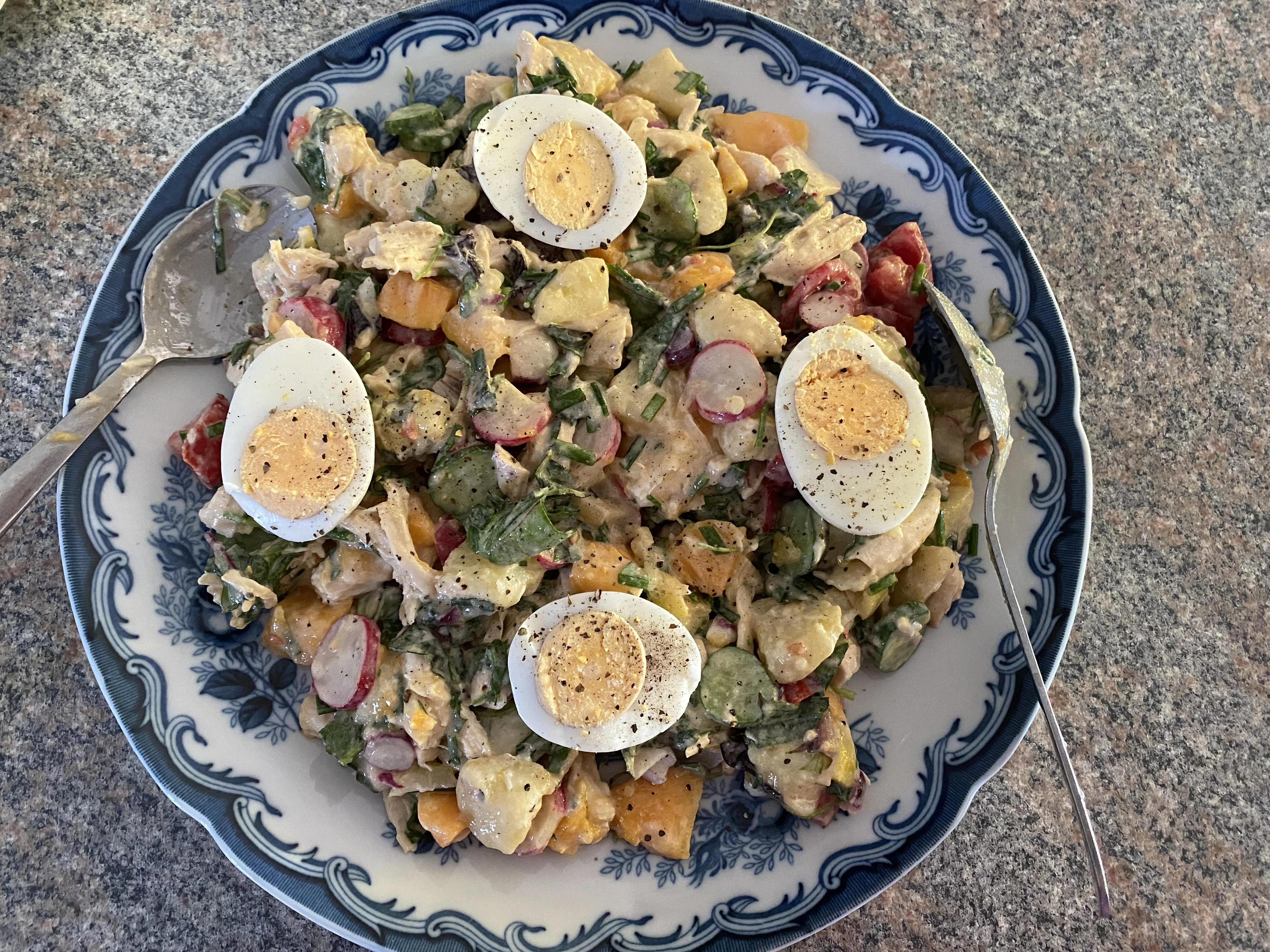 Salada de Frango, Batata e Manga