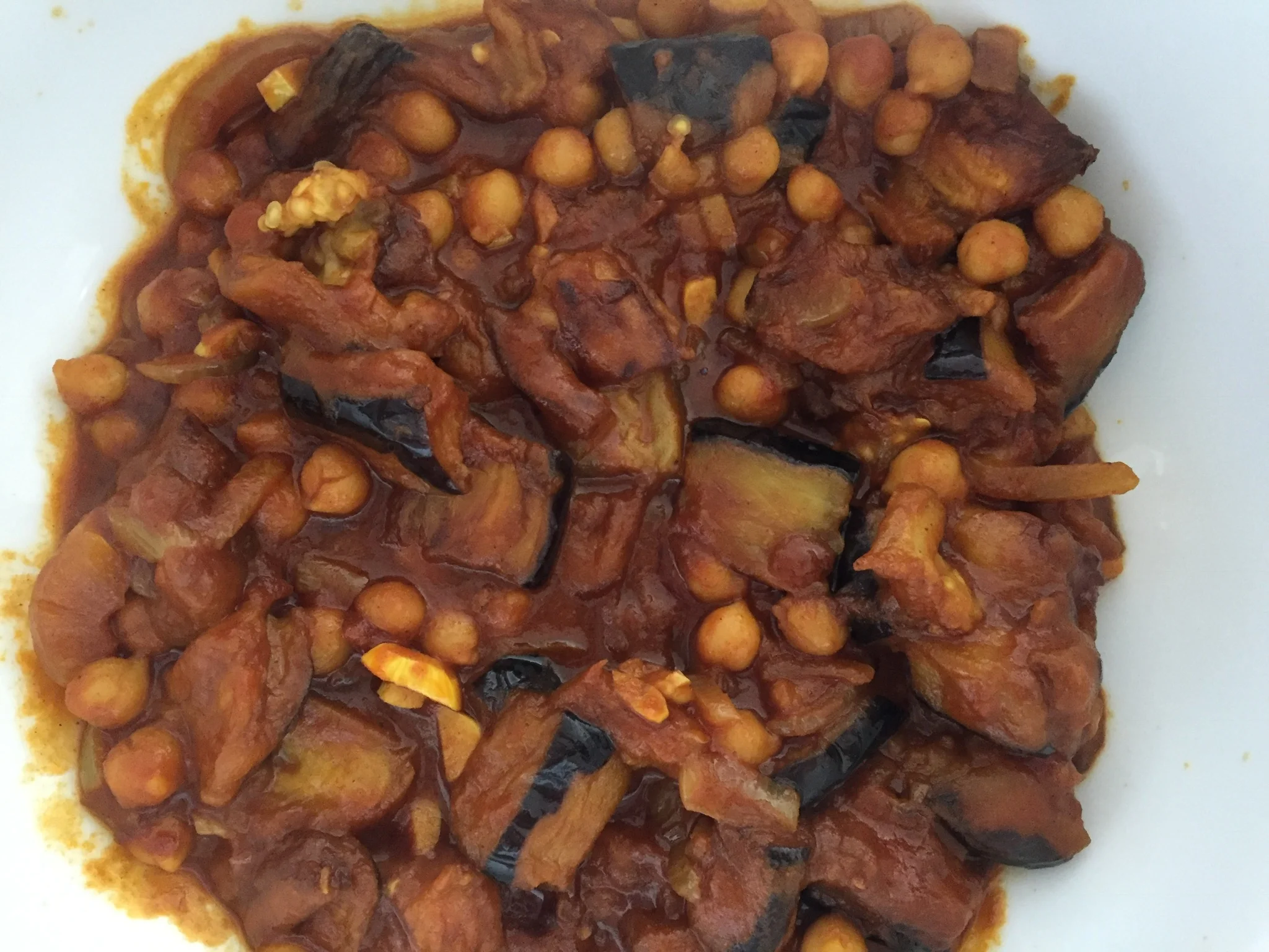Moussa'a (茄子和鹰嘴豆番茄酱)