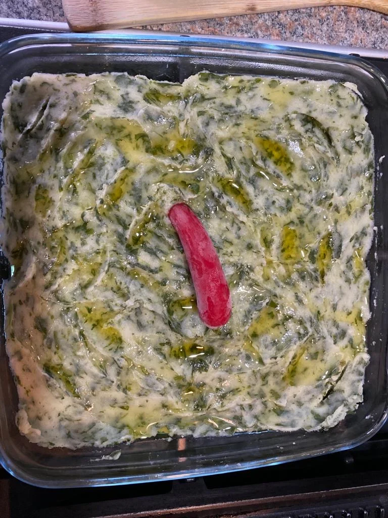 Mistura de Batata e Espinafre