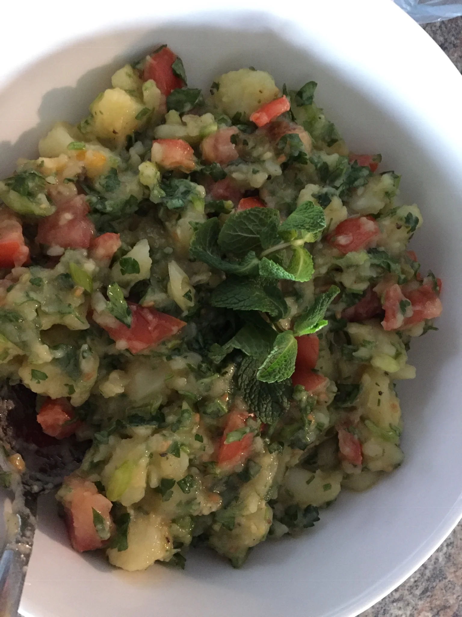 Salada de Batata - Estilo Mediterrâneo