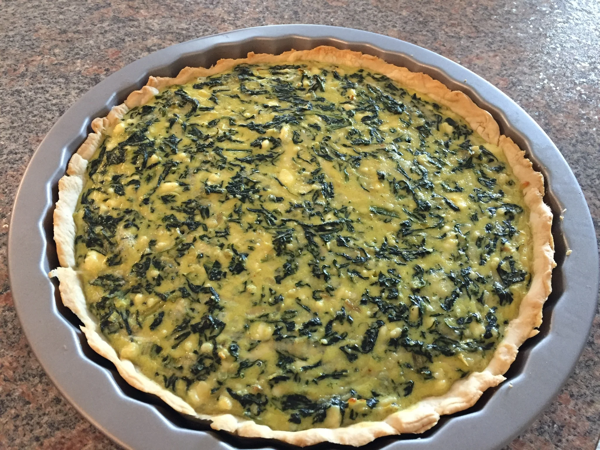 菠菜乳蛋饼 (Quiche aux Épinards)
