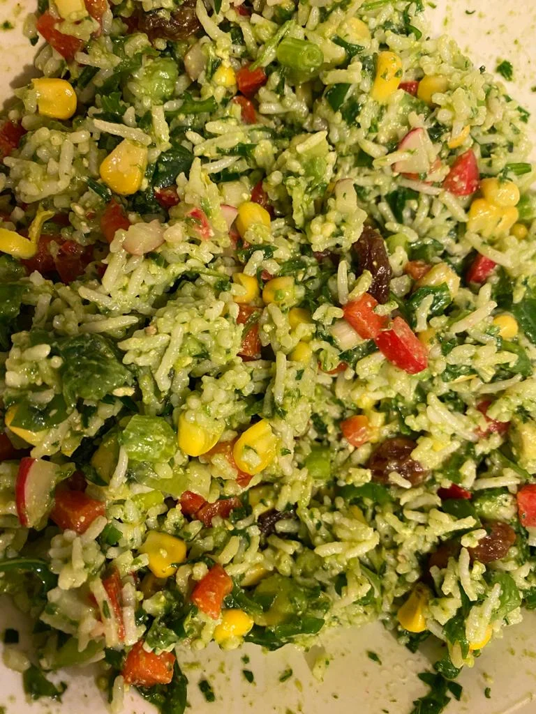 Salada de Arroz Arco-Íris