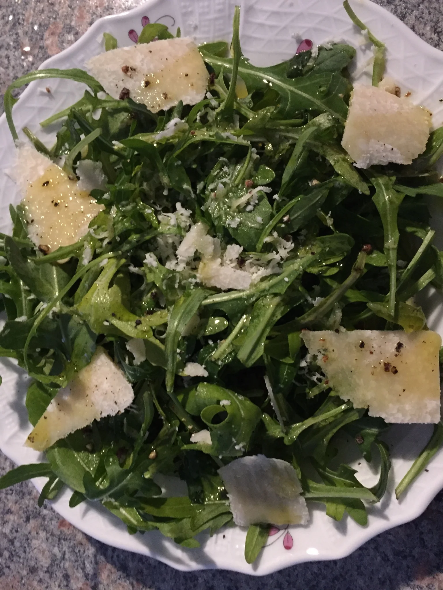 Salada de Rúcula (Arúgula ou Rucola) com Parmesão