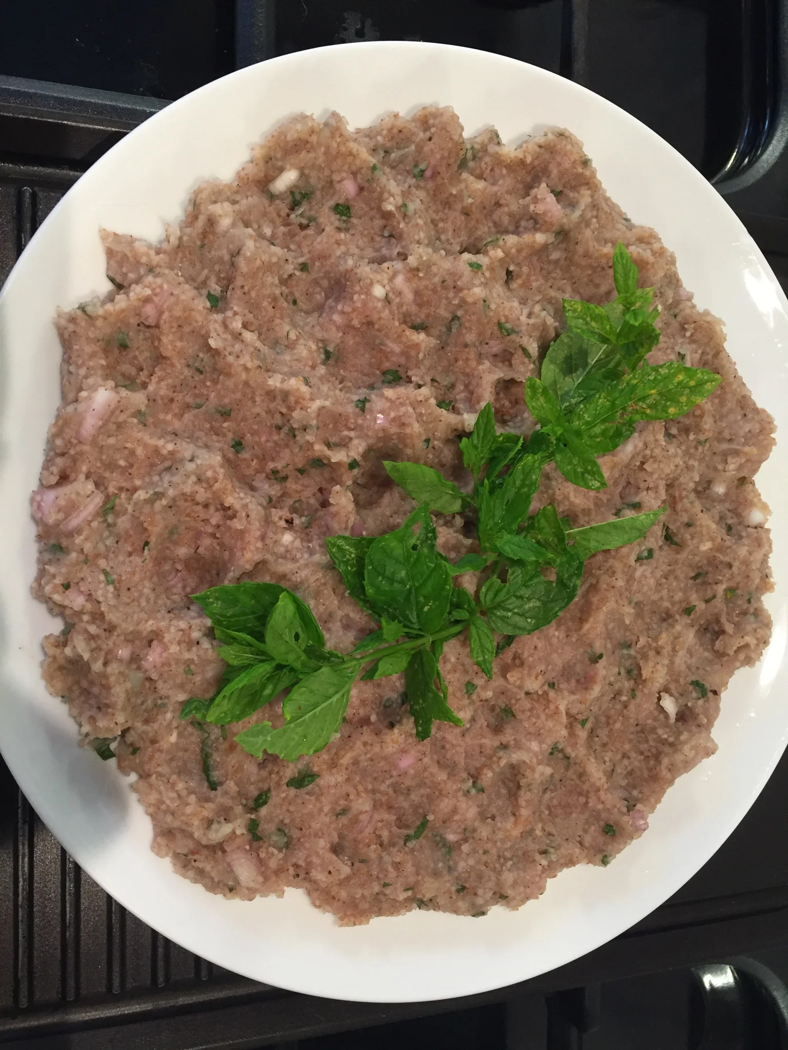 未烘烤土豆克贝 - 土豆泥和保加尔小麦